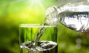 pouring drinking water