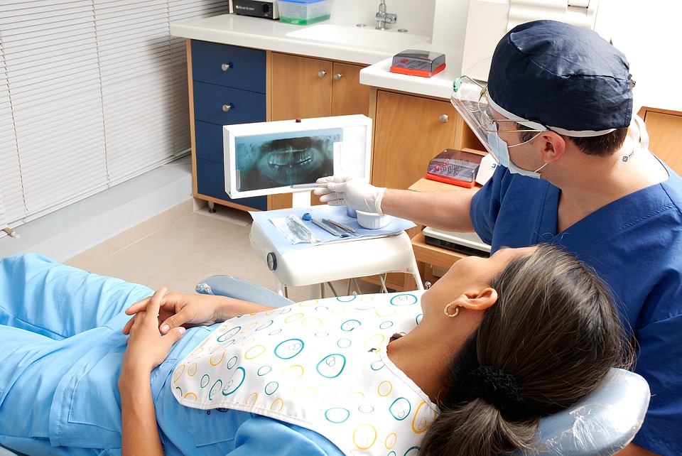 a dentist and a patient