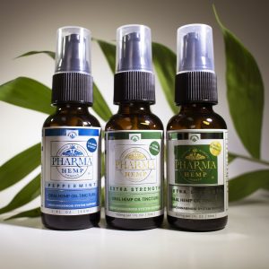 three bottles of cbd oil