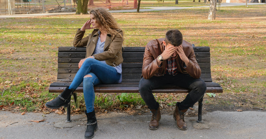 couple on bench